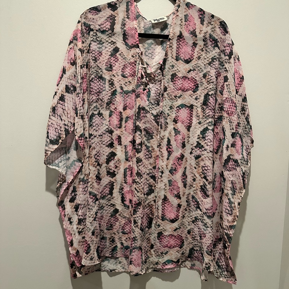 Show Me Your Mumu Peta Python Tunic Small - image 3